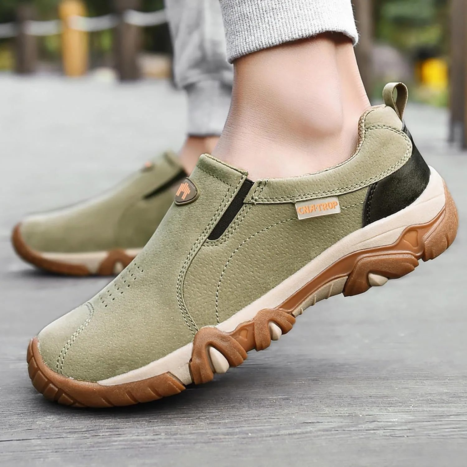 Men's Lightweight Non Slip Barefoot Shoes Supportive Running Athletic Sneaker Breathable Diabetic Shoes for Men