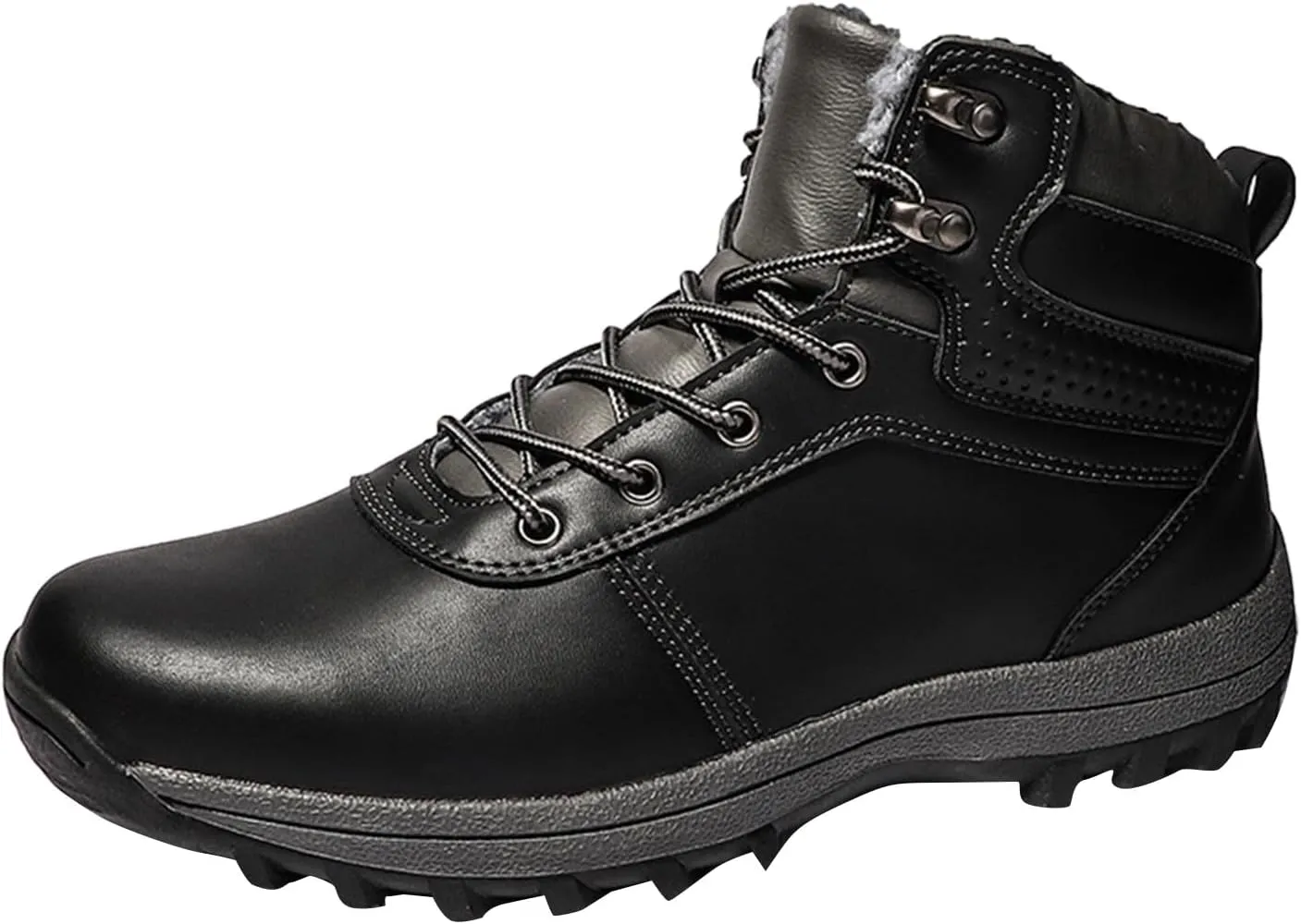 Mens Work Boots Soft Toe Hiking Sneakers Boot with Comfort Women's Safety Shoes Non Steel Toe Waterproof Outdoor Shoes Lightweight Anti Slip Hike Grounded Footwear