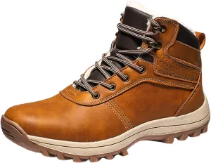 Men's Work Boots Steel Toe Hiking Sneakers Fur Lined Ankle Boot Women Workout Shoes Composite Toe Wide Outdoor Shoes Slip on Loafers Hike Grounded Footwear