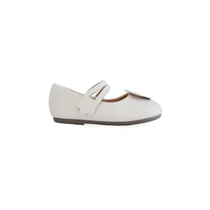 Mini Hana Ballerina Flats in Pearly White