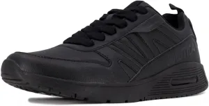 Nautica Men's Black Low-Top Fashion Sneakers  Lightweight Lace-Up Athletic Trainers for Walking, Basketball, and Everyday Style  Backshore