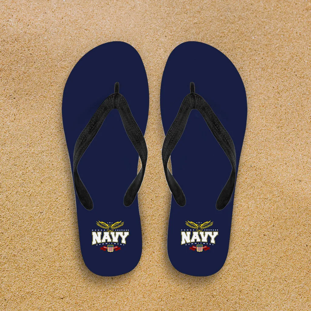 Navy Flip-Flops