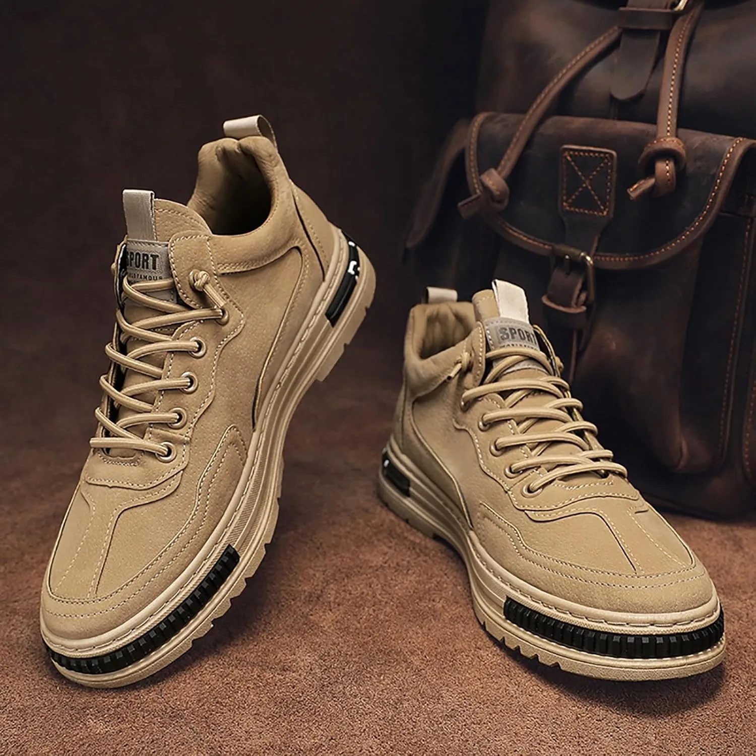 Non Slip Work Shoes For Men Fashion Walking Sneakers Kitchen Chef Shoe Comfortable Leather Casual Sneaker Cases for Men Soft