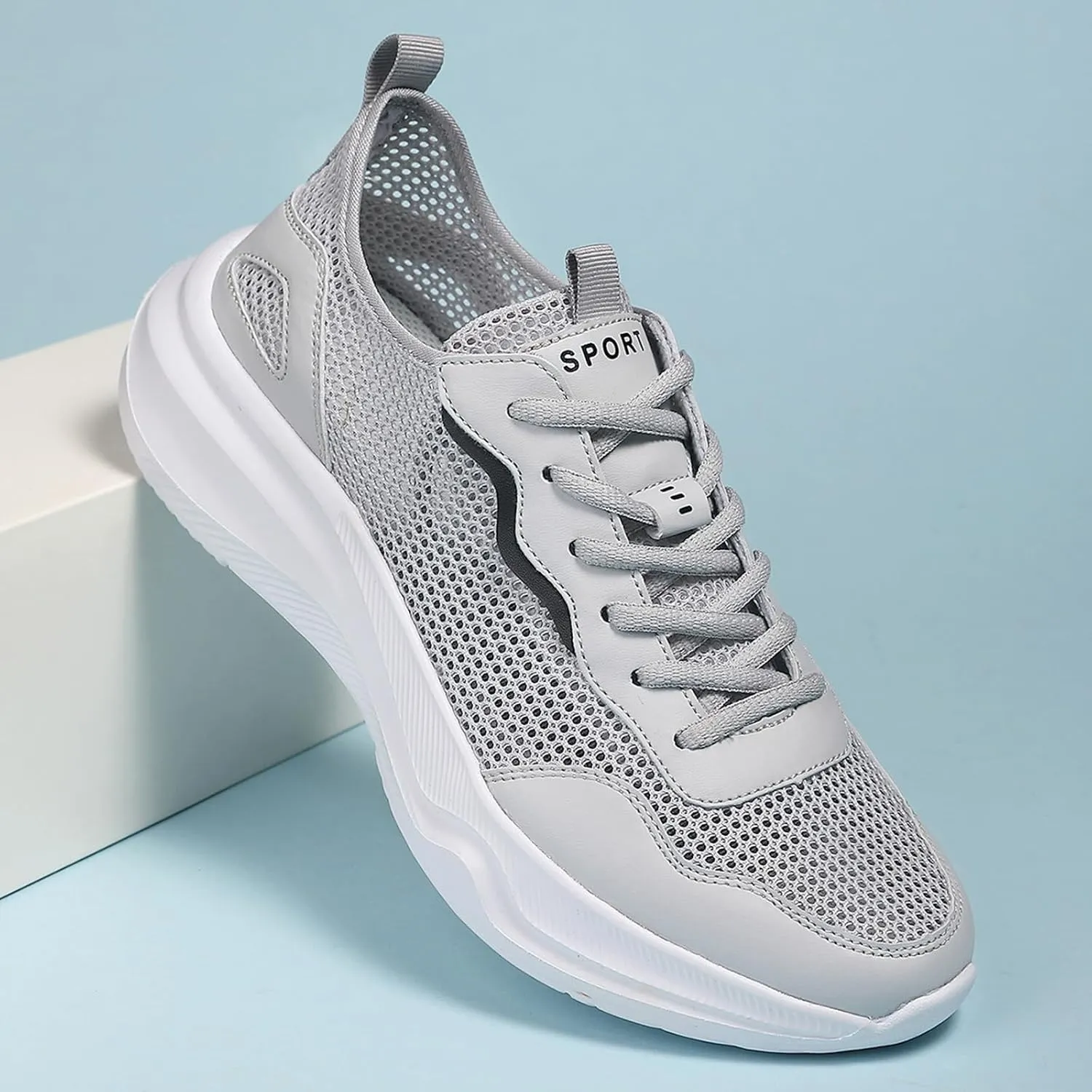 Non Slip Work Sport Shoes for Men Lightweight Sport Gym Jogging Walking Sneaker Men's Comfortable Canvas Shoes
