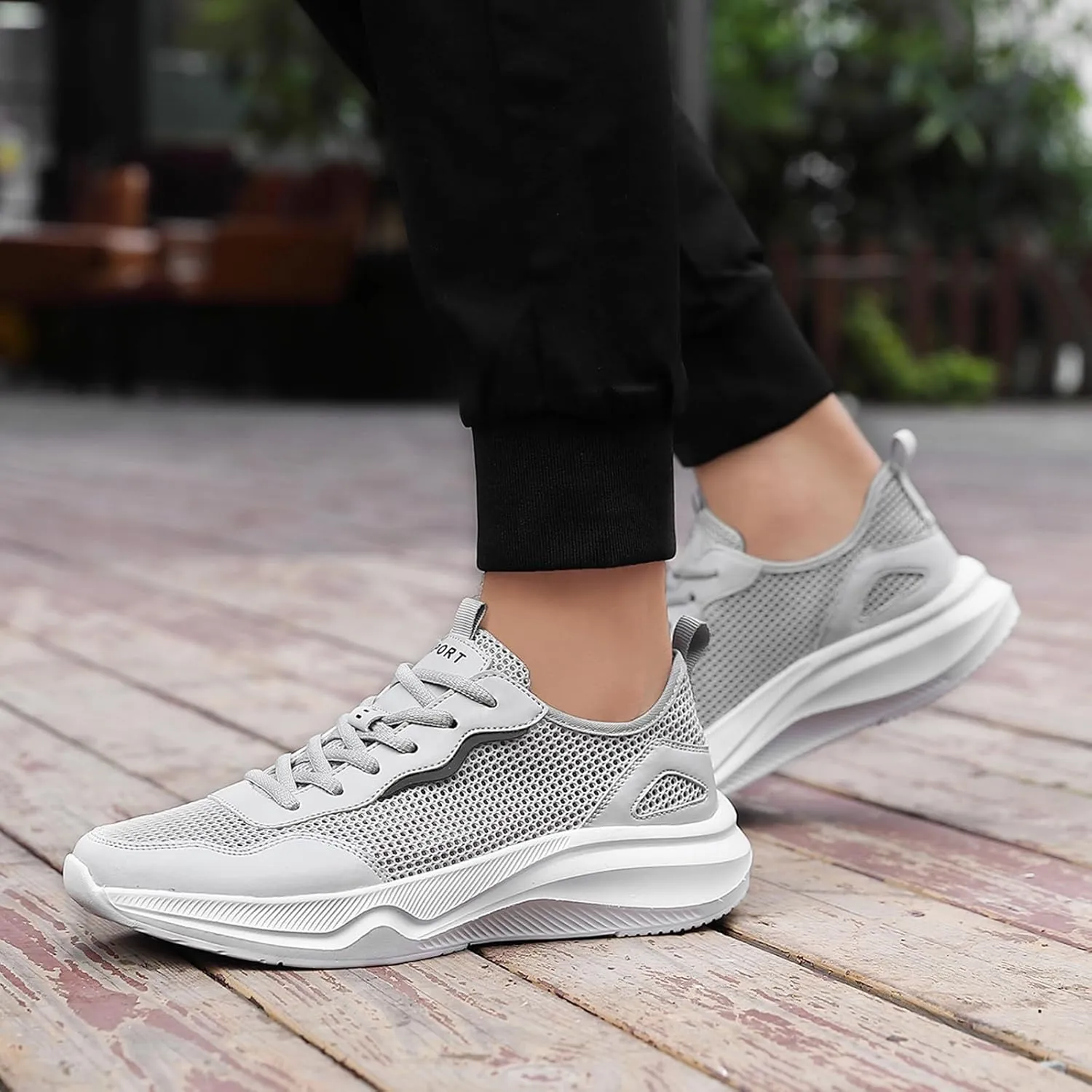 Non Slip Work Sport Shoes for Men Lightweight Sport Gym Jogging Walking Sneaker Men's Comfortable Canvas Shoes