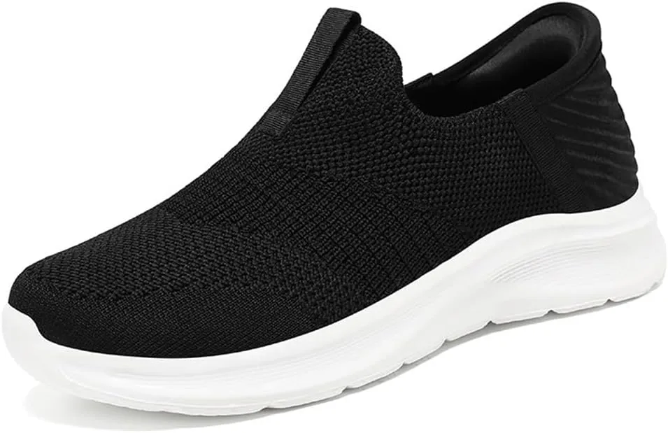 Orgone Slip On Sneakers for Women, Womens Hands Free Slip On Running Shoes Non Slip Walking Shoes Lightweight Gym Workout Shoes Breathable Fashion Sneakers