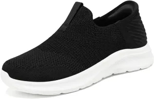 Orgone Slip On Sneakers for Women, Womens Hands Free Slip On Running Shoes Non Slip Walking Shoes Lightweight Gym Workout Shoes Breathable Fashion Sneakers