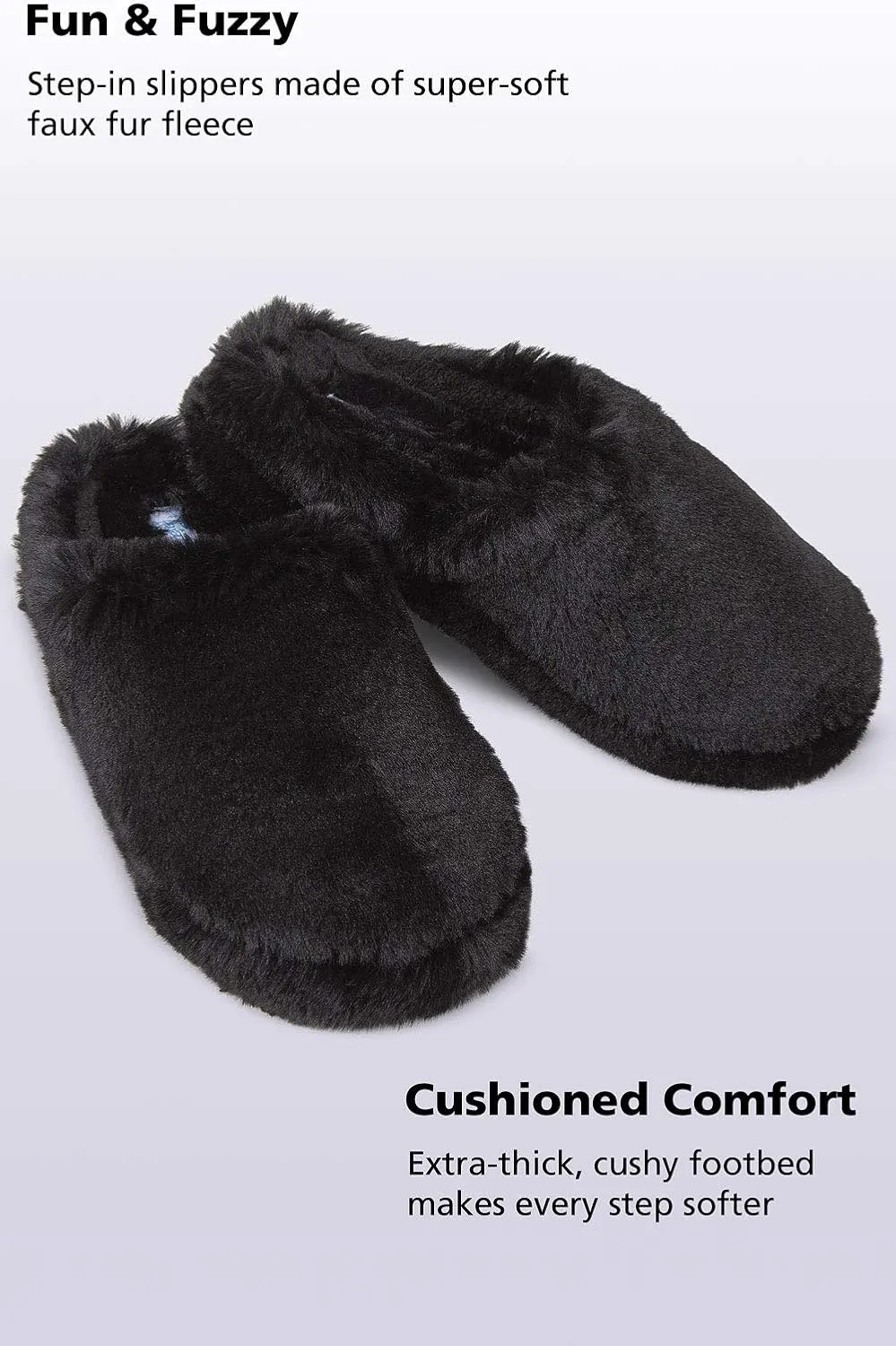 PajamaGram Women's Slippers - Womens Fluffy Slippers