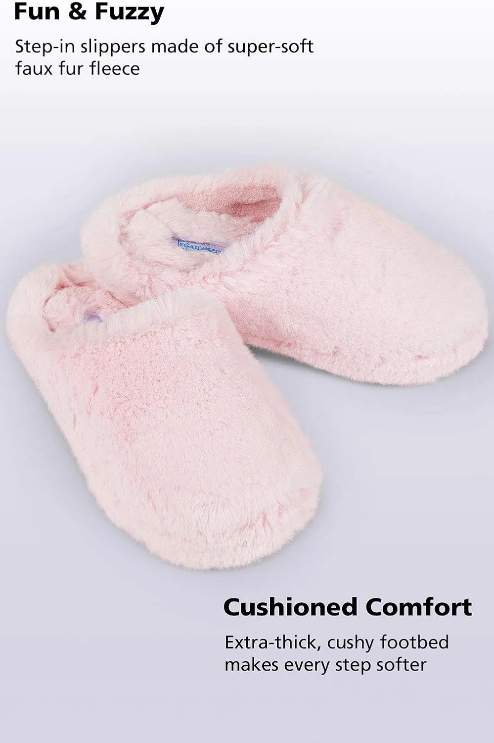 PajamaGram Women's Slippers - Womens Fluffy Slippers