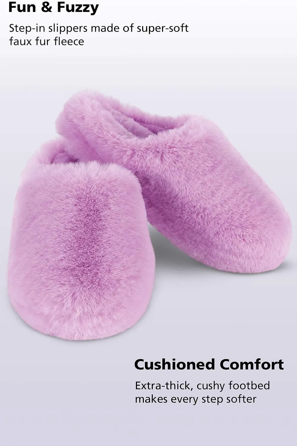 PajamaGram Women's Slippers - Womens Fluffy Slippers