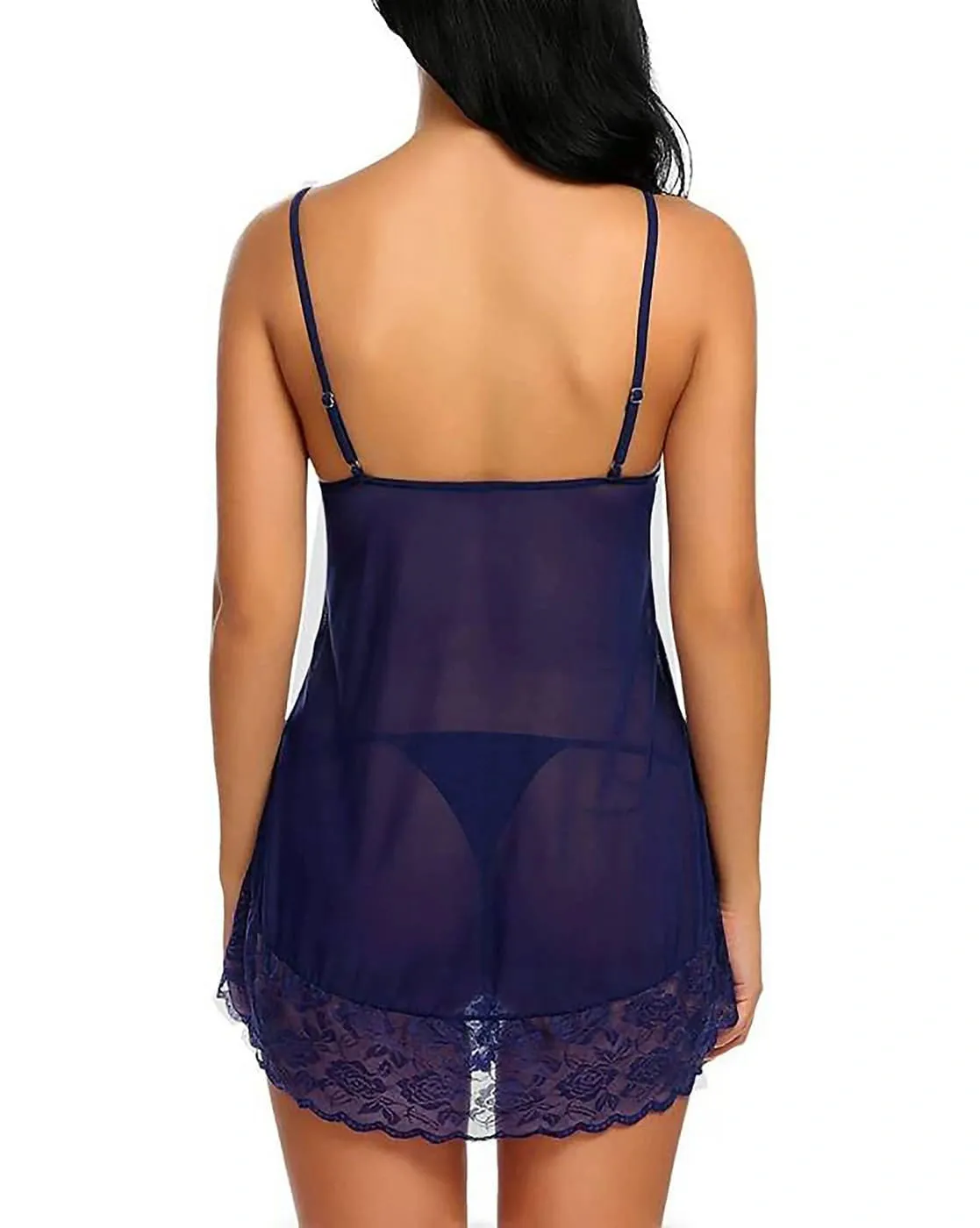 Pink Glow Lace Babydoll