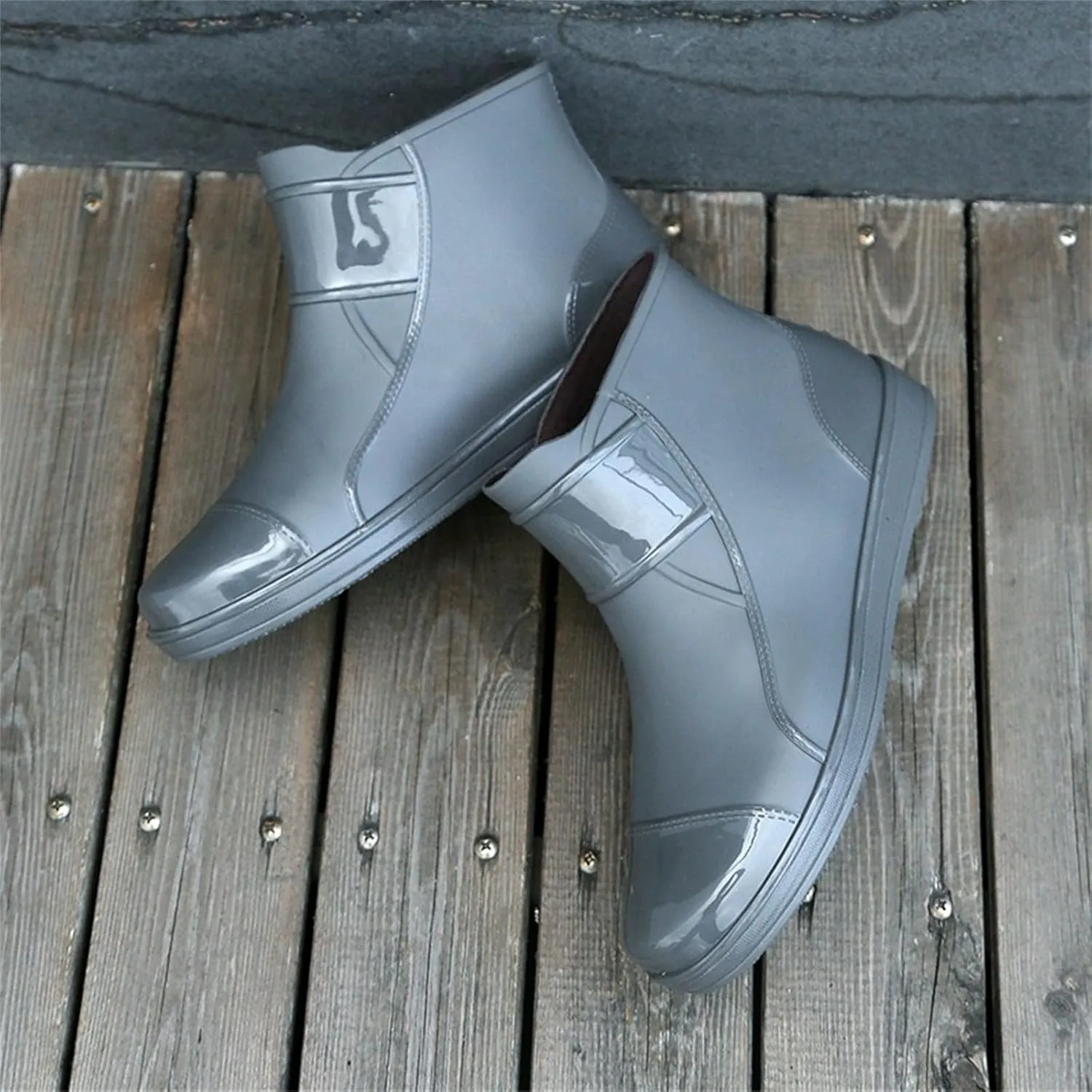 Rain Boots for Women Ankle Mid Calf Rain Boots For Women Waterproof Garden Shoes Anti-Slipping Rainboots for Ladies