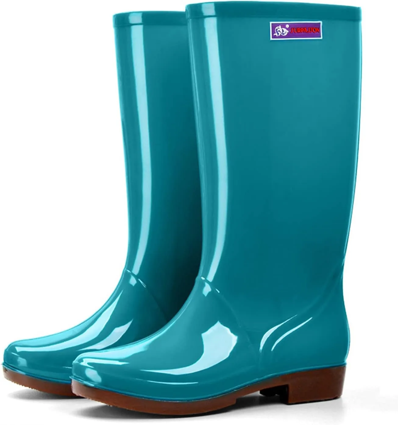 Rain Boots Women Tall Mens Grounded Footwear Small Heel Booties Non Slip Work Barefoot Shoes Women's Rain Boots Waterproof Garden Shoes Womens Hiking Boots