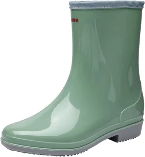 Rain Boots Women Tall Waterproof Mens Grounded Footwear Booties Work Barefoot Shoes Women's Rubber Rain Boots Waterproof & Anti-slip Womens Boots Fall 2024