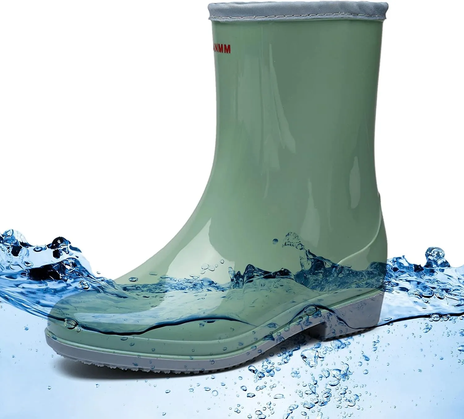 Rain Boots Women Tall Waterproof Mens Grounded Footwear Booties Work Barefoot Shoes Women's Rubber Rain Boots Waterproof & Anti-slip Womens Boots Fall 2024
