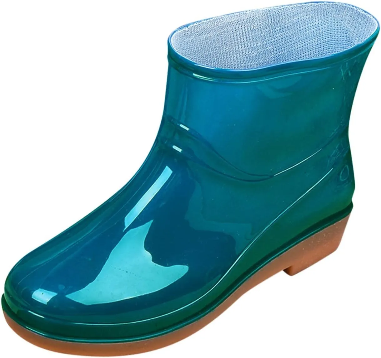 Rain Boots Women Wide Mens Grounded Footwear Ankle Booties with Heel Barefoot Shoes Casual Fall Short rain Boots for Women and Waterproof Garden Womens Rain Boots