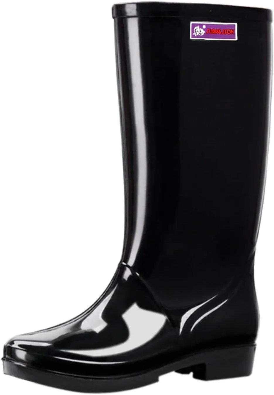 Rain Boots Women,Women's Mid Calf Rain Boots Solid Color Waterproof Boots Outdoor Garden Shoes Comfortable Work Boots
