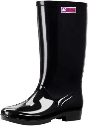 Rain Boots Women,Women's Mid Calf Rain Boots Solid Color Waterproof Boots Outdoor Garden Shoes Comfortable Work Boots