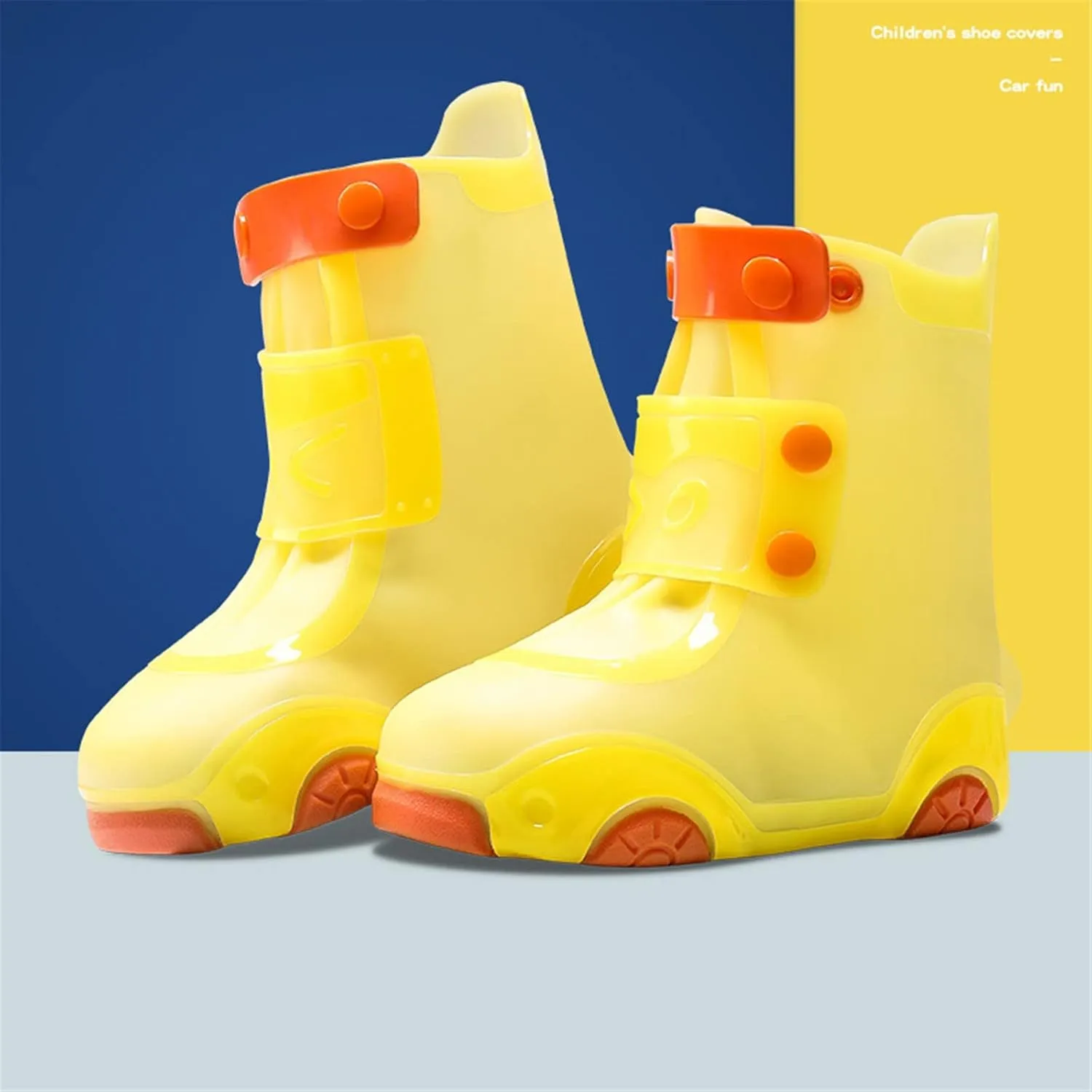 Rain Shoe Cover Waterproo Shoe Cover For Kids Rain Boot Non-Slip Reusable Galoshes For Girls Rainboots Boots Boys