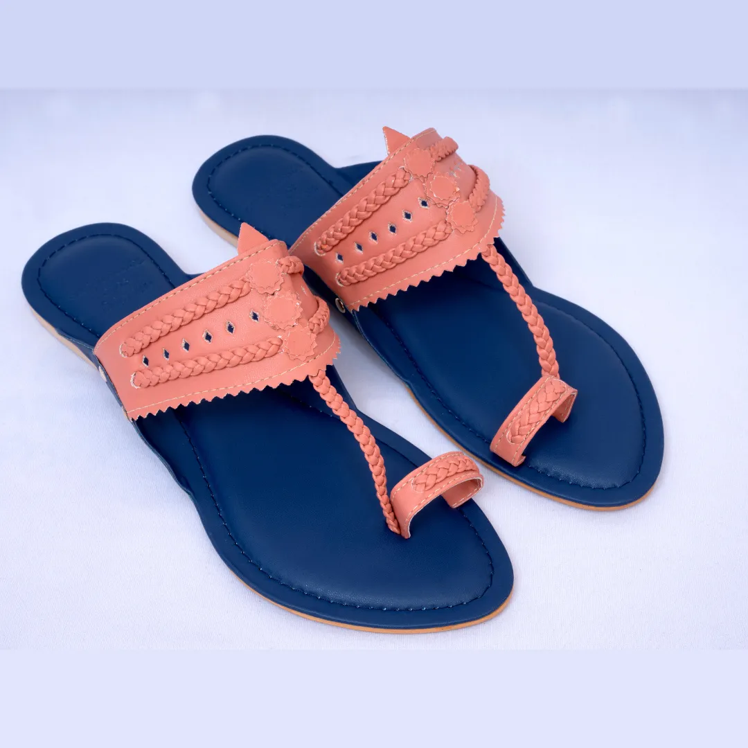 Razia Faux Leather Kolahapuris