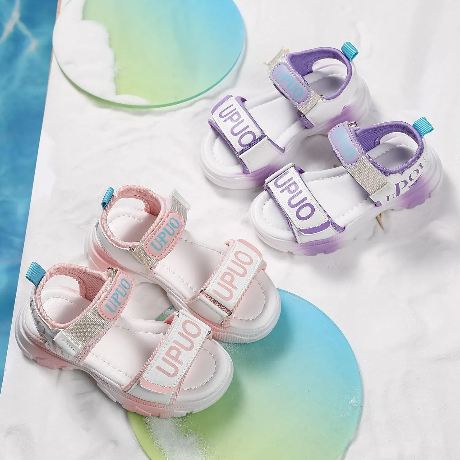 Shoes Comfortable Soft Sole Sandals Fashionable Open Toe Thick Sole Children Sandals Little Girl for Kids Girls