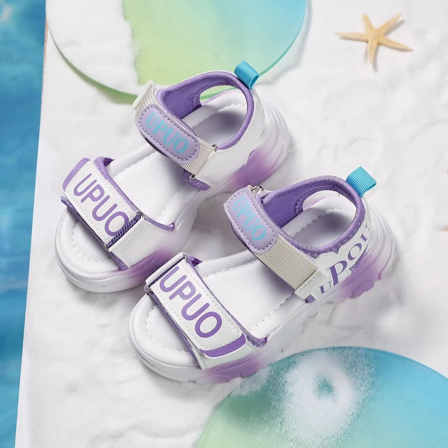 Shoes Comfortable Soft Sole Sandals Fashionable Open Toe Thick Sole Children Sandals Little Girl for Kids Girls
