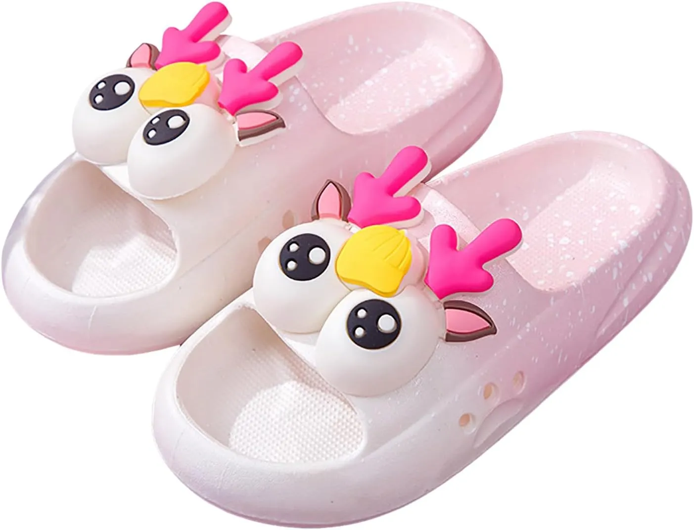 Shower Slippers Bathroom Pool Sandals Girl Comfortable And Soft One Foot Fashionable Gradient Color Cartoon Home Slippers