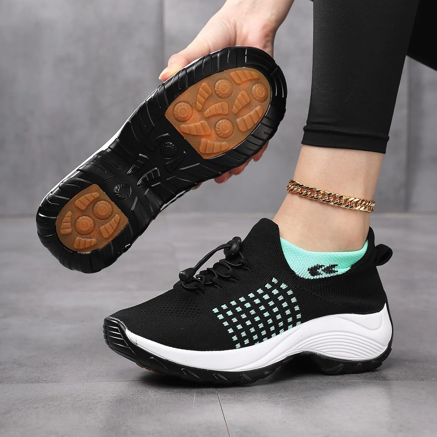 Slip On Orthopedic Sneakers for Women Comfortable Casual Ladies Athletic Shoes Lightweight Wide Width Arch Support Non Slip Shoes Breathable Mesh Woven Low Top Walking Shoe