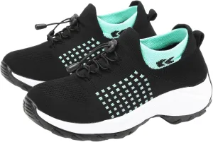 Slip On Orthopedic Sneakers for Women Comfortable Casual Ladies Athletic Shoes Lightweight Wide Width Arch Support Non Slip Shoes Breathable Mesh Woven Low Top Walking Shoe