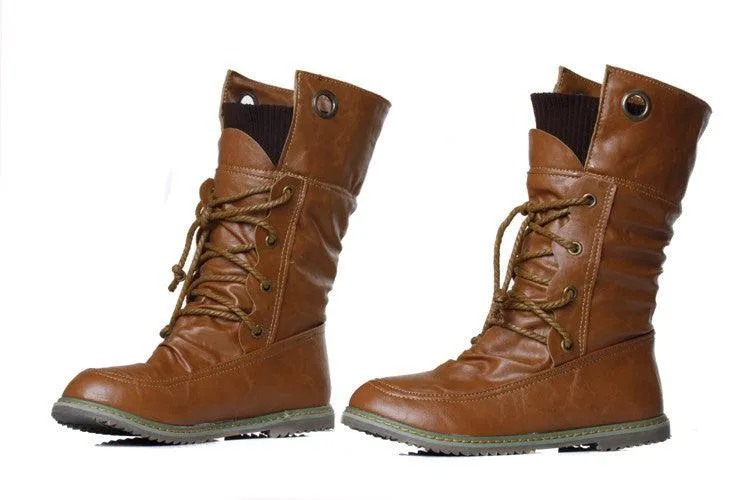 Soft leather motorcycle booties