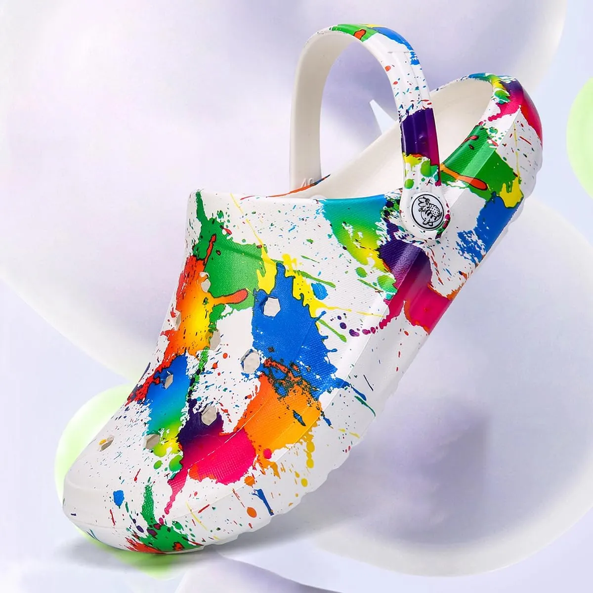 Tie-dye Womens Clogs Lightweight Slip-on Garden Shoes Cheap Slippers/Sandals/Water Shoes