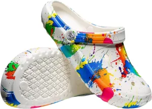 Tie-dye Womens Clogs Lightweight Slip-on Garden Shoes Cheap Slippers/Sandals/Water Shoes