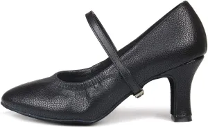 TINRYMX Women Latin Dance Shoes Closed Toe Ballroom Salsa Tango Practice Performance Dancing Shoes, CMJ-5003-7