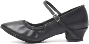 TINRYMX Women's Latin Dance Shoes Closed Toe Ballroom Salsa Tango Low Heel Dance Practice Performance Shoes, CMJ-5003-3.5