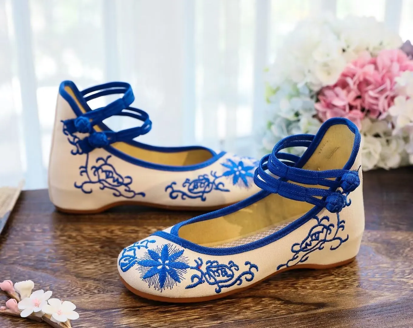 TN TANGNEST Women's Leather Flats Comfortable Square Toe Dress Flats Retro Soft Mary Jane Flats