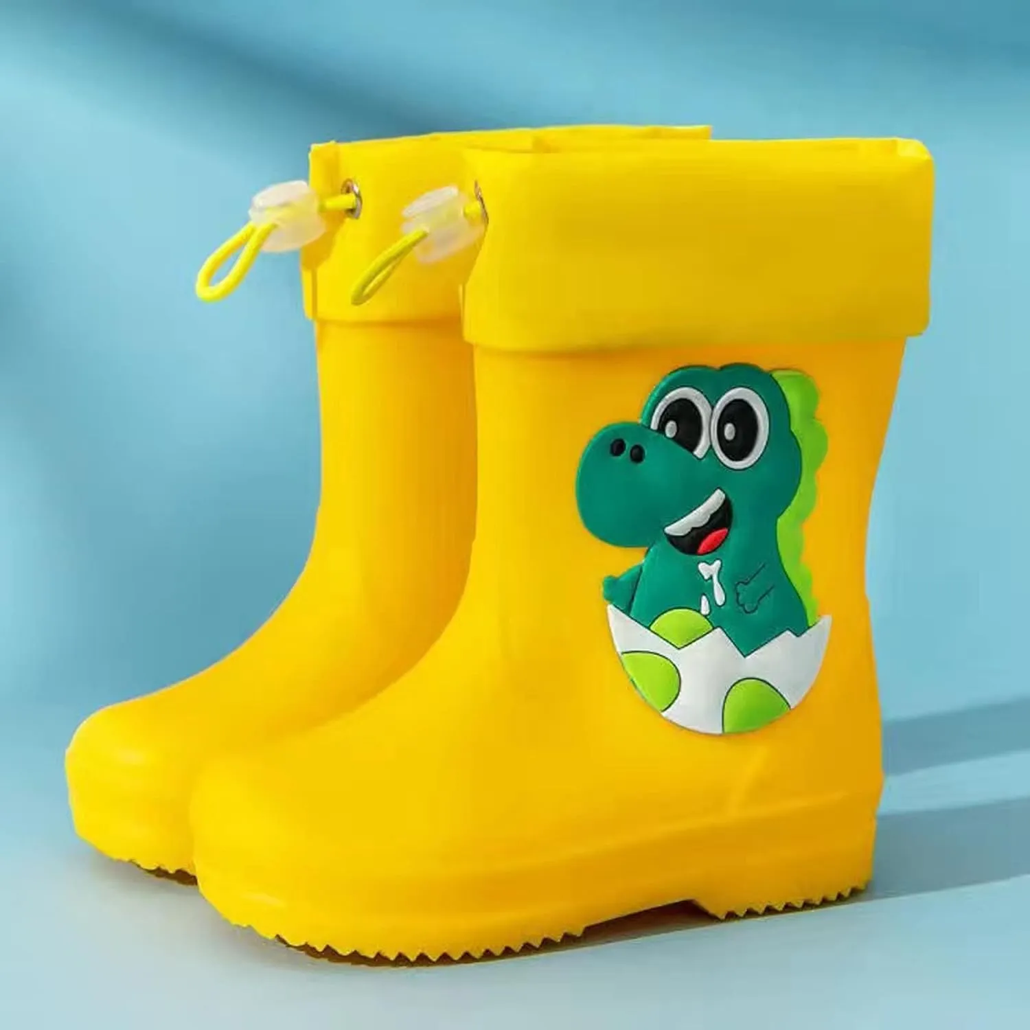 Toddler Rain Boots Baby Kids Easy-on Rain Shoes Children Waterproof Shoes for Boys Girls Toddler Rain Boots Size 7