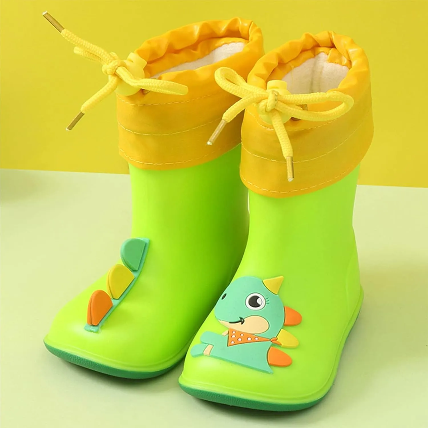 Toddler Rain Boots for Boys & Girls, Waterproof, Lightweight, Flexible Rubber Toddler Rain Boots Size 7
