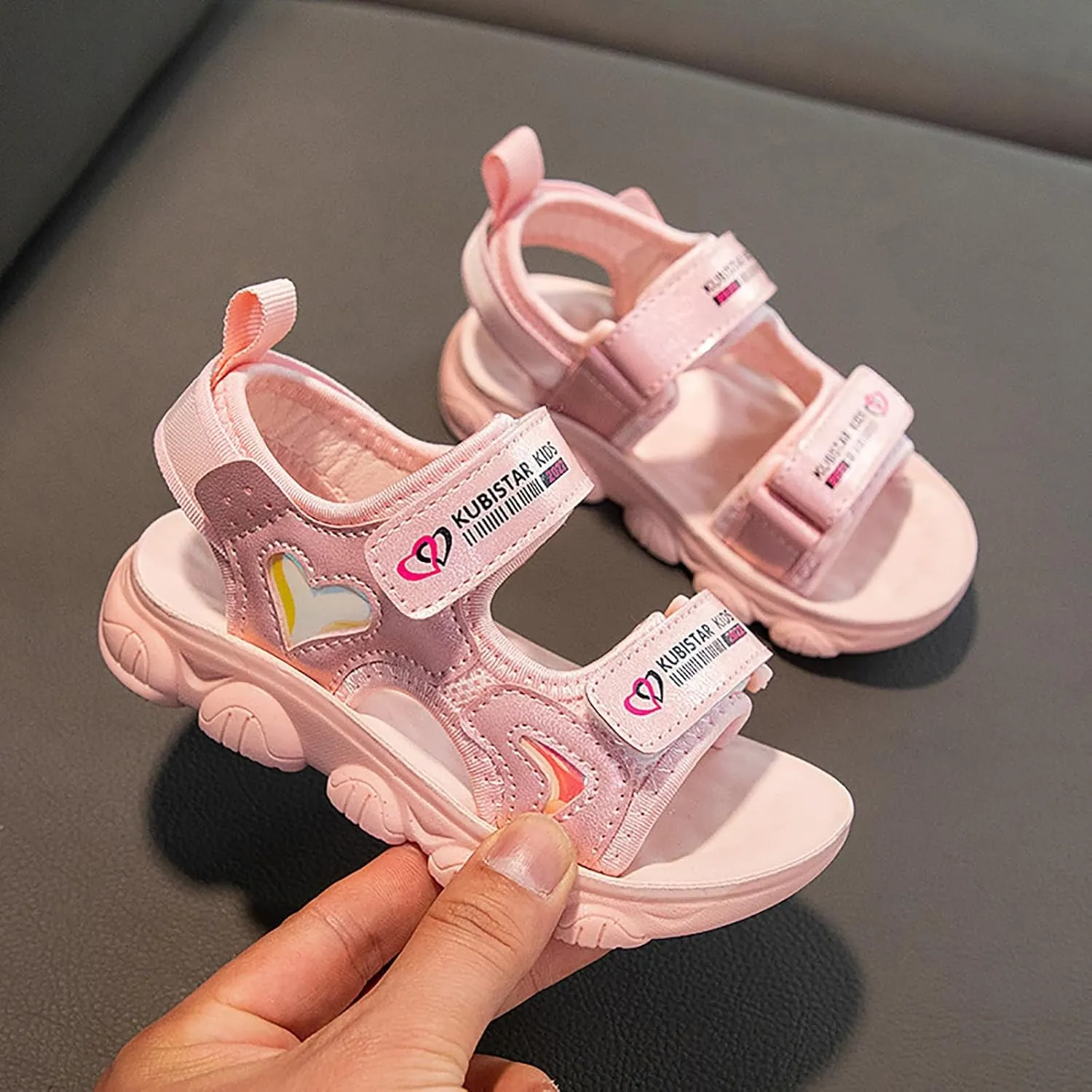 Unisex Kids Summer Sandals Girls Sandals Comfortable Soft Sole Open Toe Fashionable Thick Sole Beach Outdoor