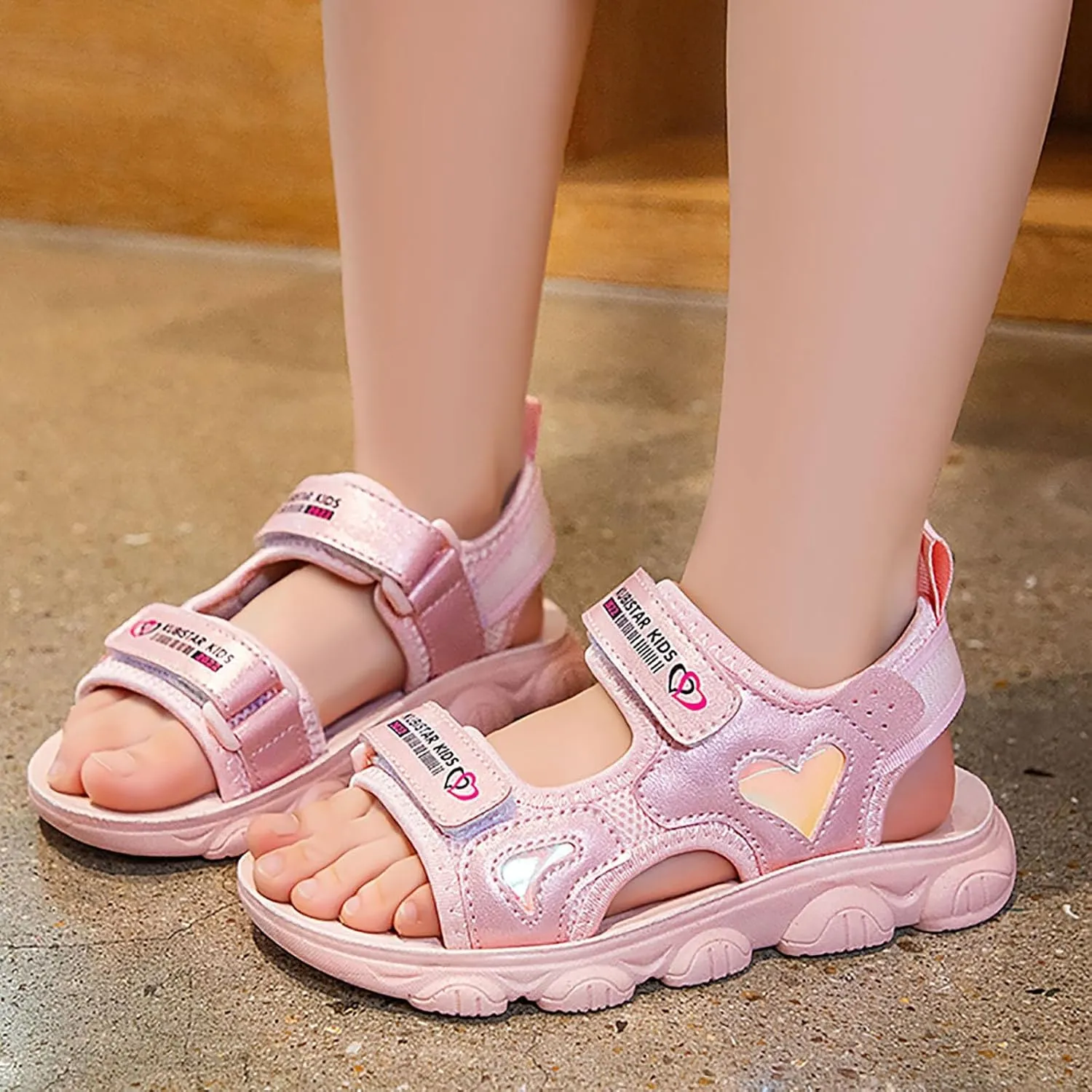 Unisex Kids Summer Sandals Girls Sandals Comfortable Soft Sole Open Toe Fashionable Thick Sole Beach Outdoor