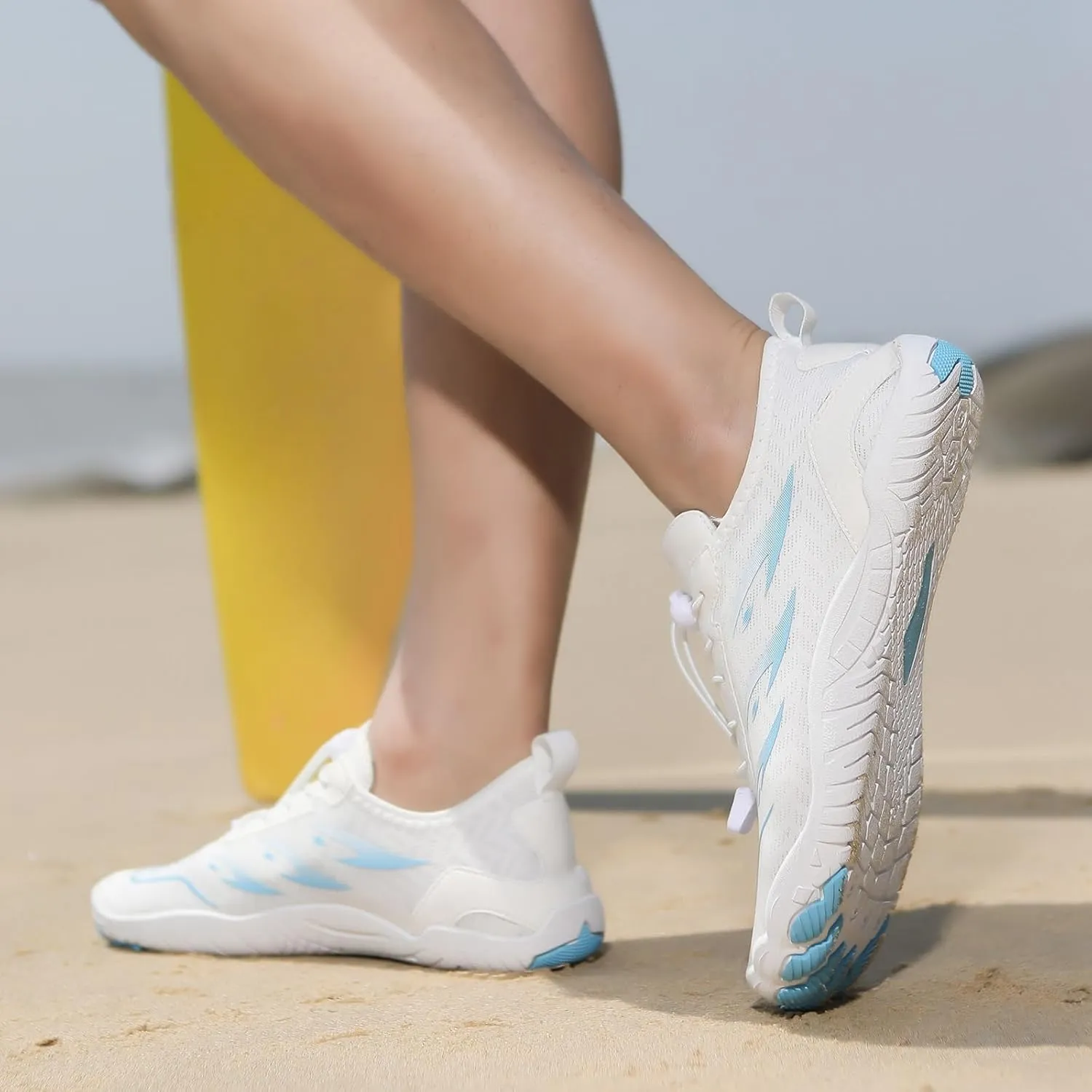Water Shoes for Women Wide Width, Lightweight Non Slip Shoes, Barefoot Footwear Neuropathy, Grounded Footwear for Women, Zero Drop Beach Walking Shoe, Athletic Sneakers for Running Walking Hiking