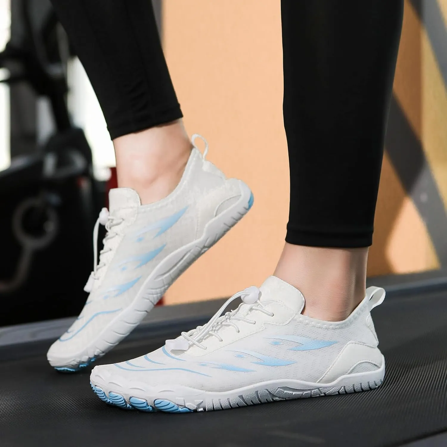 Water Shoes for Women Wide Width, Lightweight Non Slip Shoes, Barefoot Footwear Neuropathy, Grounded Footwear for Women, Zero Drop Beach Walking Shoe, Athletic Sneakers for Running Walking Hiking