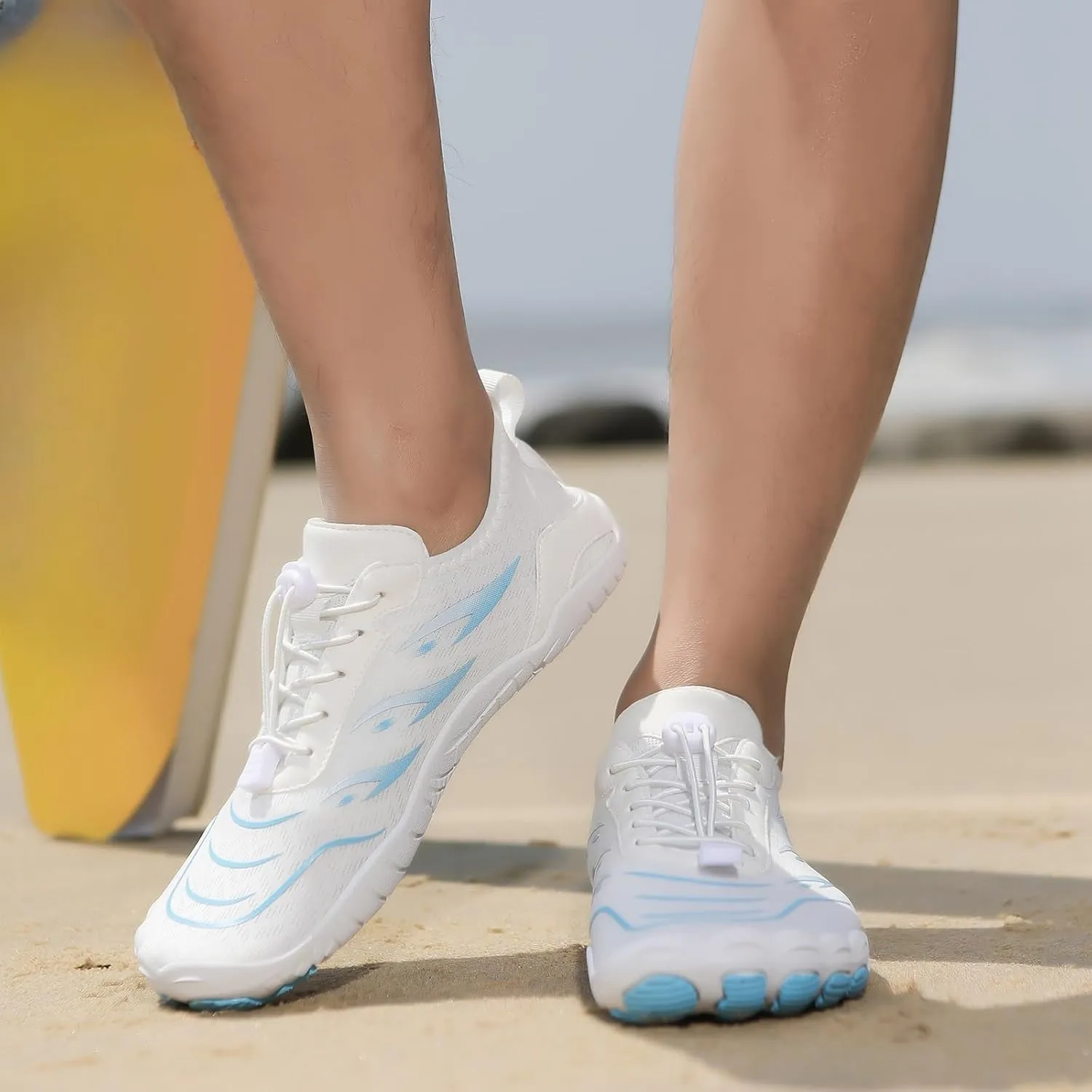 Water Shoes for Women Wide Width, Lightweight Non Slip Shoes, Barefoot Footwear Neuropathy, Grounded Footwear for Women, Zero Drop Beach Walking Shoe, Athletic Sneakers for Running Walking Hiking