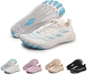 Water Shoes for Women Wide Width, Lightweight Non Slip Shoes, Barefoot Footwear Neuropathy, Grounded Footwear for Women, Zero Drop Beach Walking Shoe, Athletic Sneakers for Running Walking Hiking