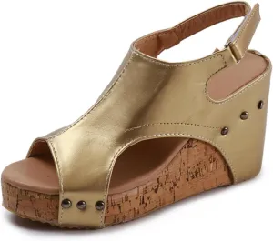 Wedge Sandals For Women Comfortable Dressy Platform Sandals Open Toe Ankle Strap Casual Summer Slip on Dress Shoes 2024