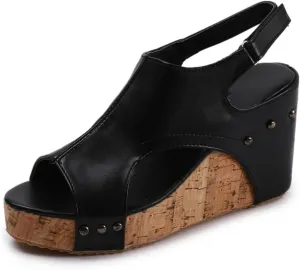 Wedge Sandals For Women Comfortable Dressy Platform Sandals Open Toe Ankle Strap Casual Summer Slip on Dress Shoes 2024