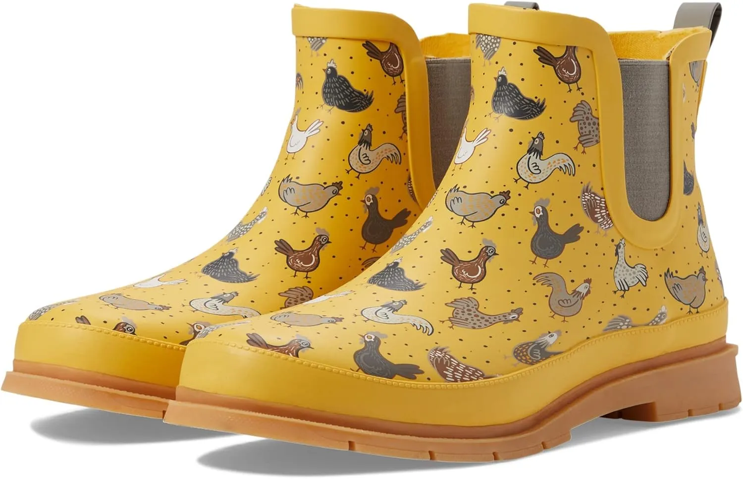 Western Chief Women's Waterproof Chelsea Ankle Rain Boot with Elastic Gore and Rubber Lug Outsole  Stylish and Functional for Rainy Days