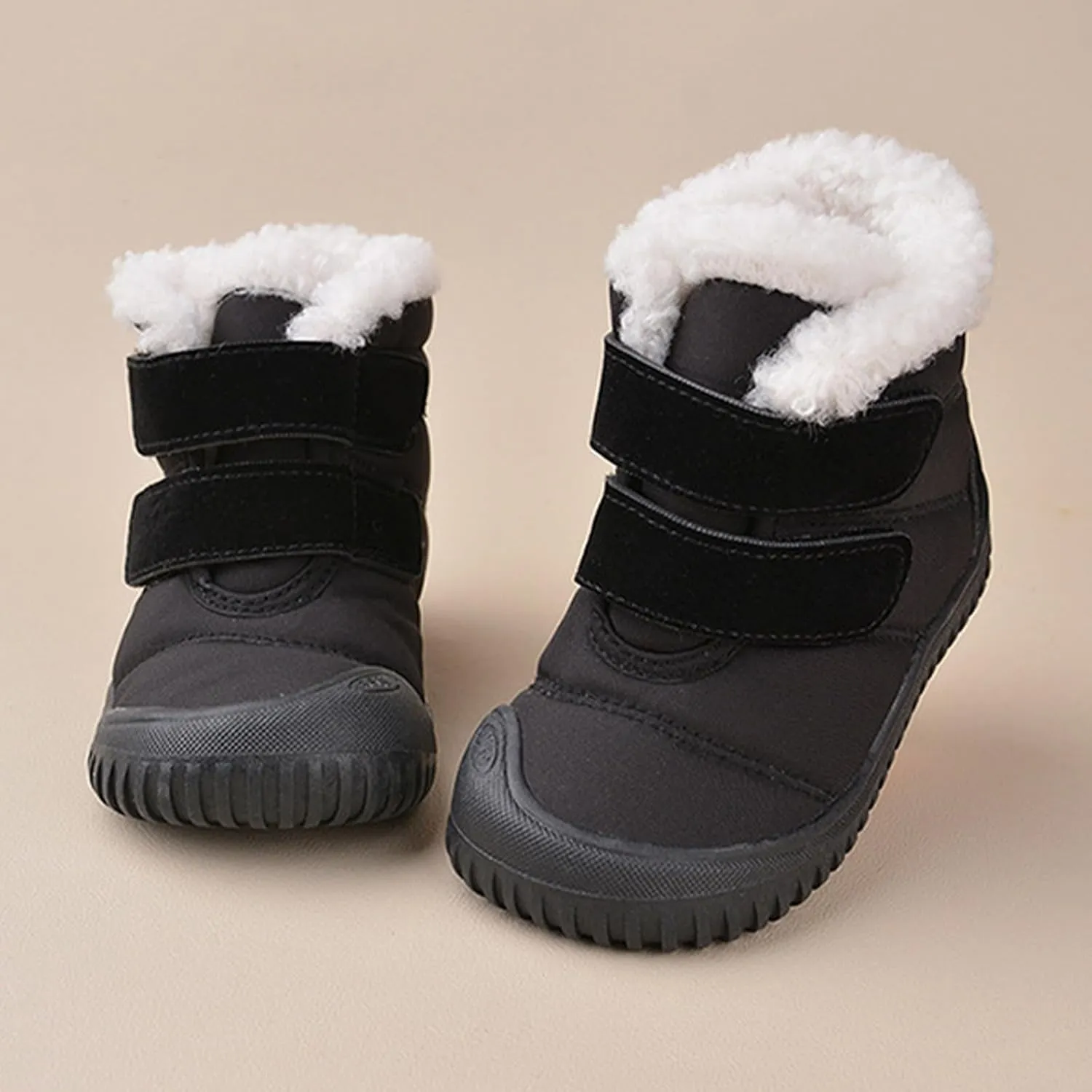 Winter Boots Kids Winter Boots with Wide Toe Box Warm Non-Slip Waterproof Lightweight Snow Boots for Toddler