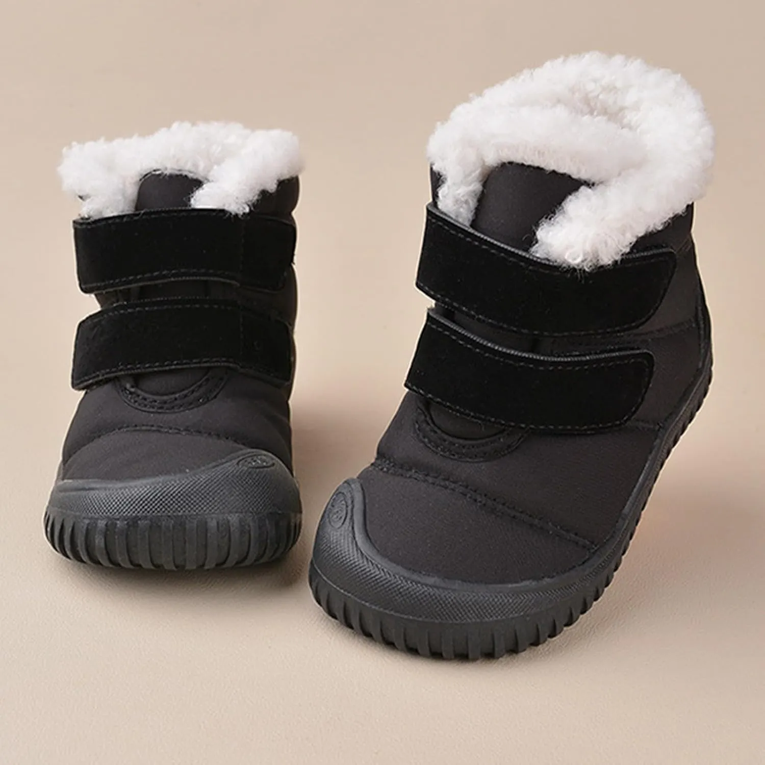 Winter Boots Kids Winter Boots with Wide Toe Box Warm Non-Slip Waterproof Lightweight Snow Boots for Toddler