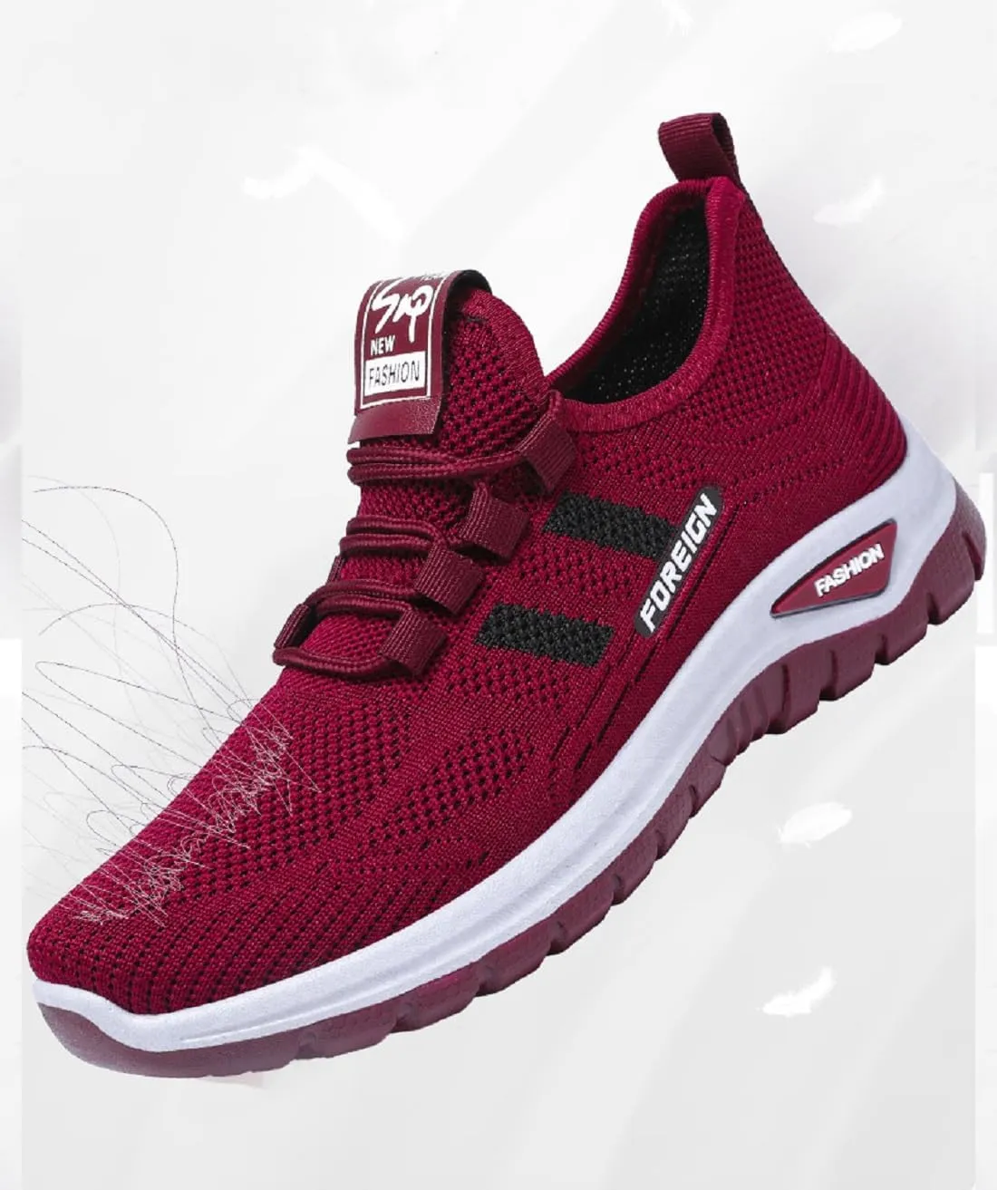 Women's Breathable Mesh Running Shoes, Lightweight, Non-Slip, Cushioned, Supportive for Workout and Casual Wear