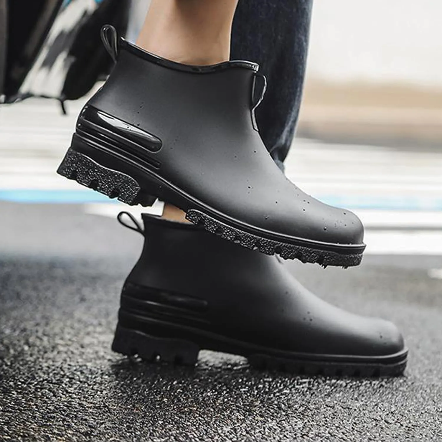 Women's Garden ShoesWomen's rain boots waterproof anti-slipping rainboots for ladies comfortable insoles stylish light ankle rain shoe